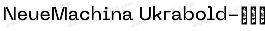 NeueMachina Ukrabold字体转换